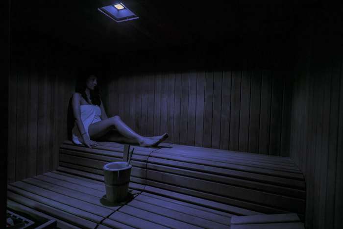 zona wellness con sauna